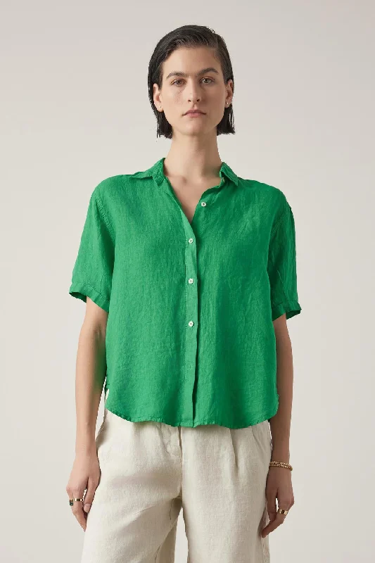 CLAREMONT LINEN SHIRT Comfortable Short Sleeve Tee