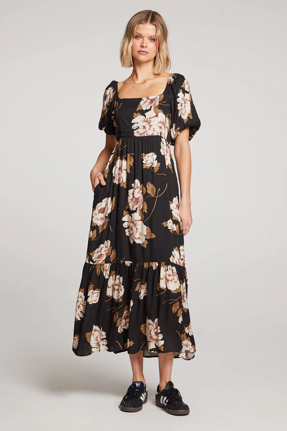 Mela Midi Dress Trendy Ruffled Sleeve Midi Dress