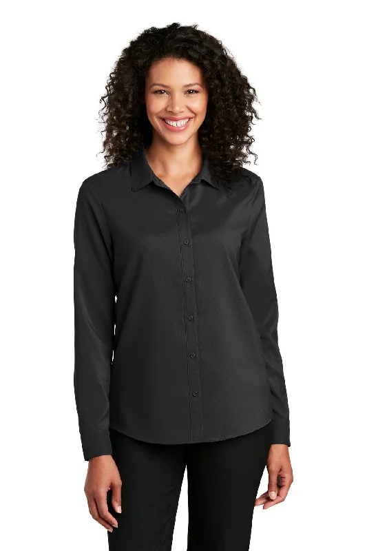 Port Authority Ladies Long Sleeve Performance Staff Shirt LW401 Soft Cotton Short Shirt