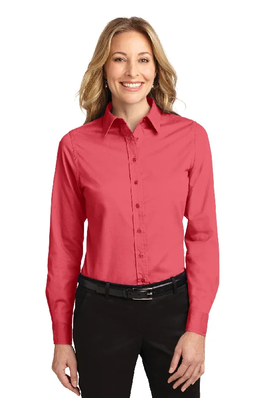 Port Authority Women's Long Sleeve Easy Care Shirt.  L608 1 of 3 Cozy Cotton Short Tee