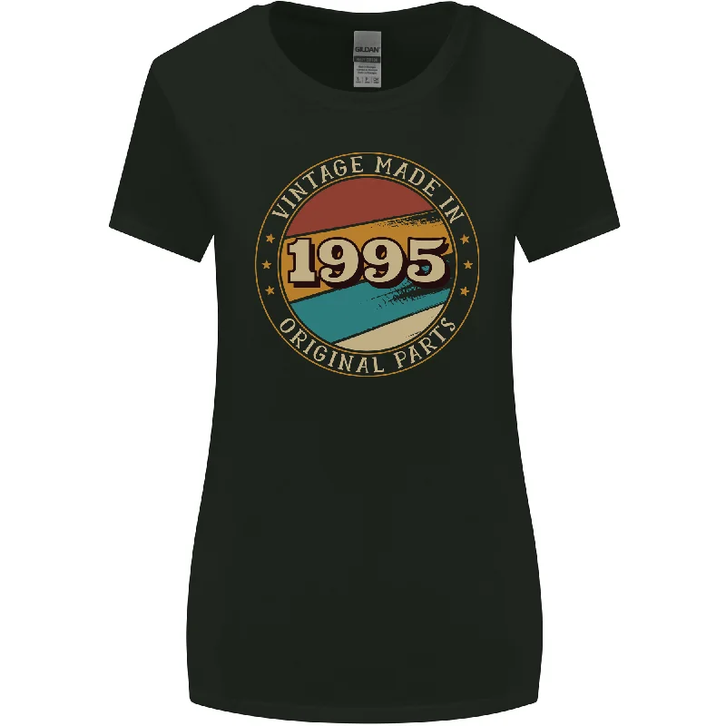 28th Birthday  Vintage Made In 1995 Womens Wider Cut T-Shirt Anti-Shrink Durable Soft