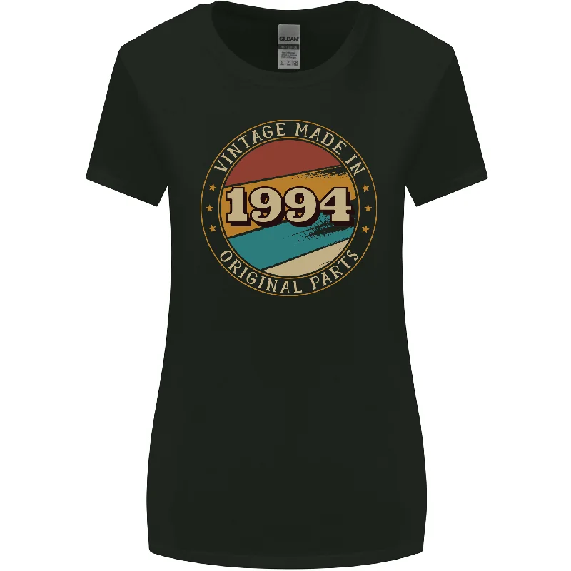 29th Birthday  Vintage Made In 1994 Womens Wider Cut T-Shirt Terry Blend Velvet Blend Canvas Blend