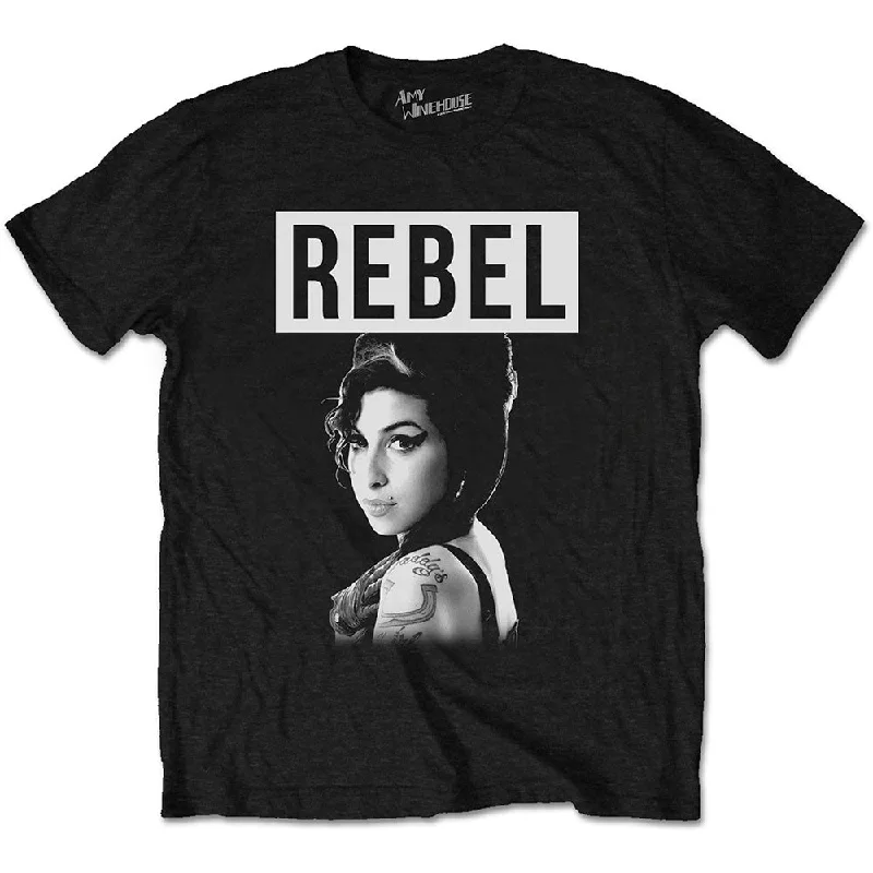 Amy Winehouse | Official Band T-Shirt | Rebel Chenille Brocade Lace