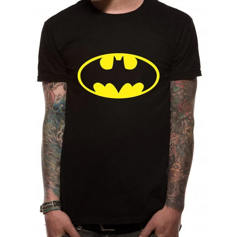 Batman Logo Unisex T-Shirt DC Adult Satin Fabric Silk Fabric Chiffon Fabric