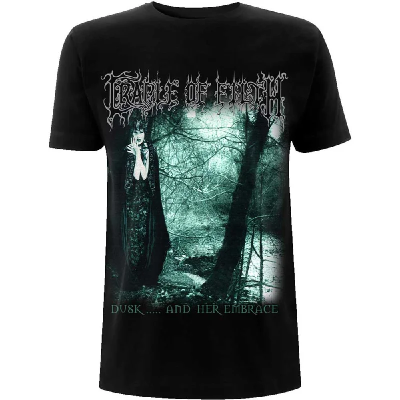 Cradle Of Filth | Official Band T-Shirt | Dusk & Her Embrace Print Jacquard Patchwork