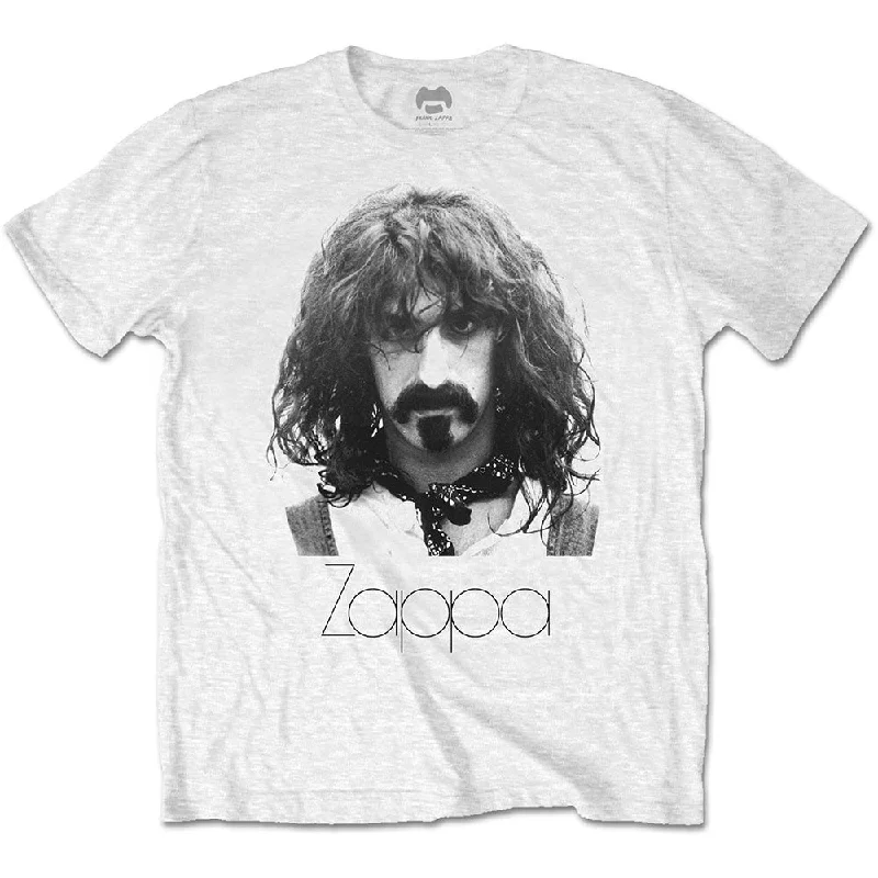 Frank Zappa | Official Band T-Shirt | Thin Logo Portrait Chenille Fabric Brocade Fabric Lace Fabric