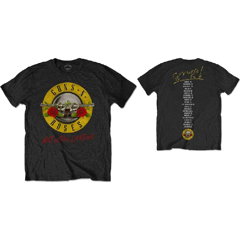 Guns N' Roses | Official Band T-Shirt | Not in this Lifetime Tour (Back Print) Sequined Glittery Shiny