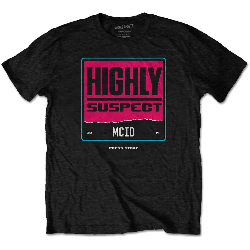 Highly Suspect | Official Band T-Shirt | Press Start Rayon Fabric Velvet Fabric Corduroy Fabric