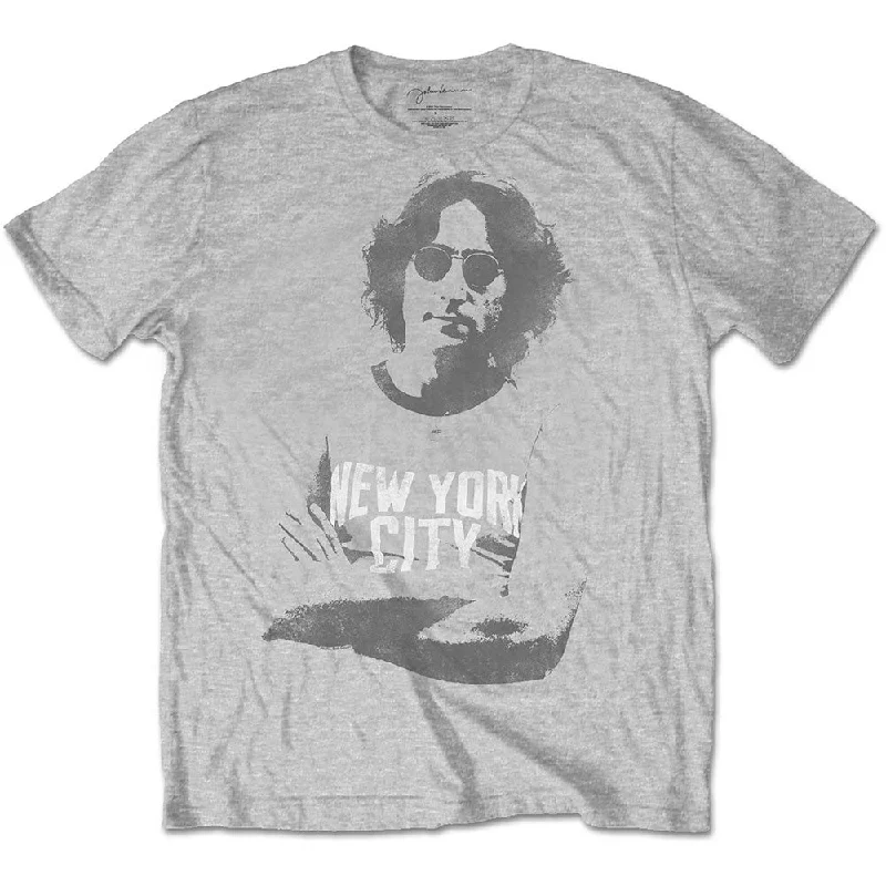 John Lennon | Official Band T-Shirt | NYC Houndstooth Herringbone Solid