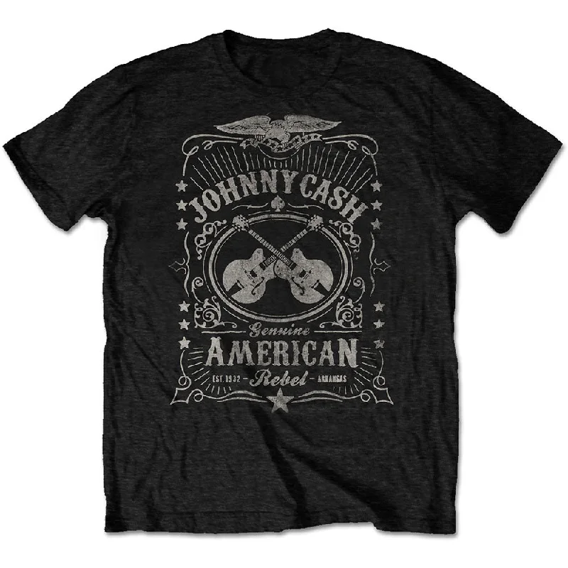 Johnny Cash | Official Band T-Shirt | American Rebel Collared Crew Neck Turtle Neck