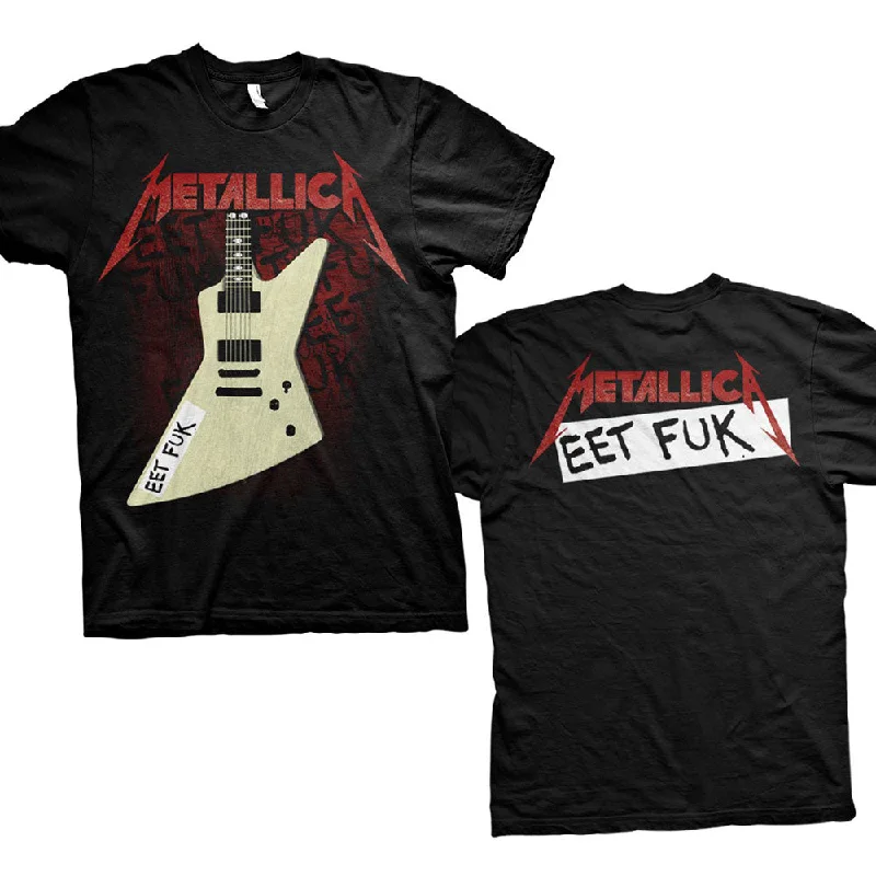 Metallica | Official Band T-Shirt | Eet Fuk (Back Print) Rayon Velvet Corduroy