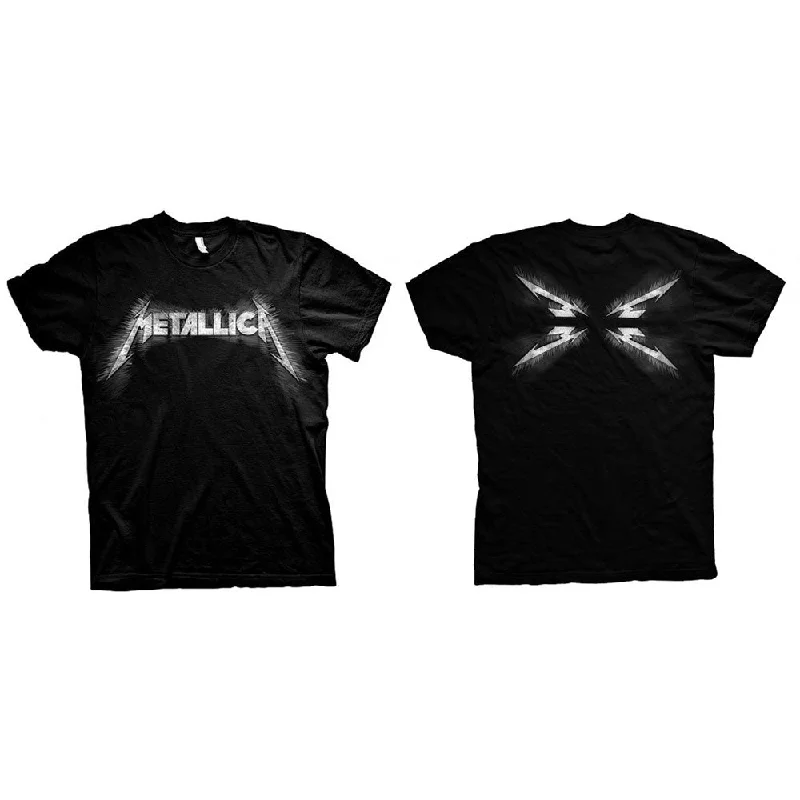 Metallica | Official Band T-Shirt | Spiked (Back Print) Asymmetrical Pockets Print