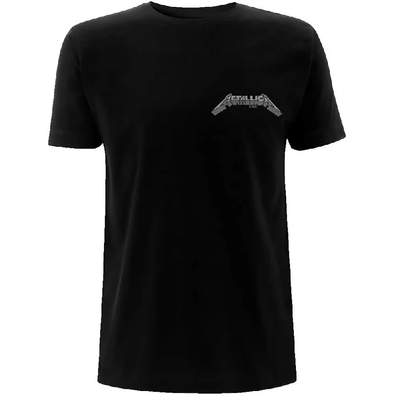 Metallica | Official Band T-Shirt | Nothing Else Matters (Back Print) Fleece Fabric Down Fabric Feather Fabric