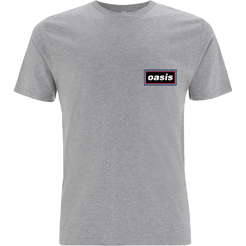 Oasis | Official Band T-Shirt | Lines Hooded Caped Shawl Collar