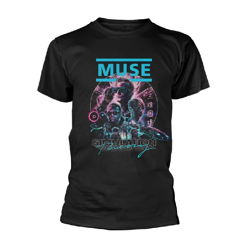 Muse Unisex T-shirt: Simulation Theory Fitted T-Shirt Seamless Stretchy