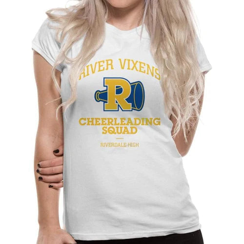 Riverdale Cheerleader Logo Fitted T-Shirt Adult Casual Formal Business