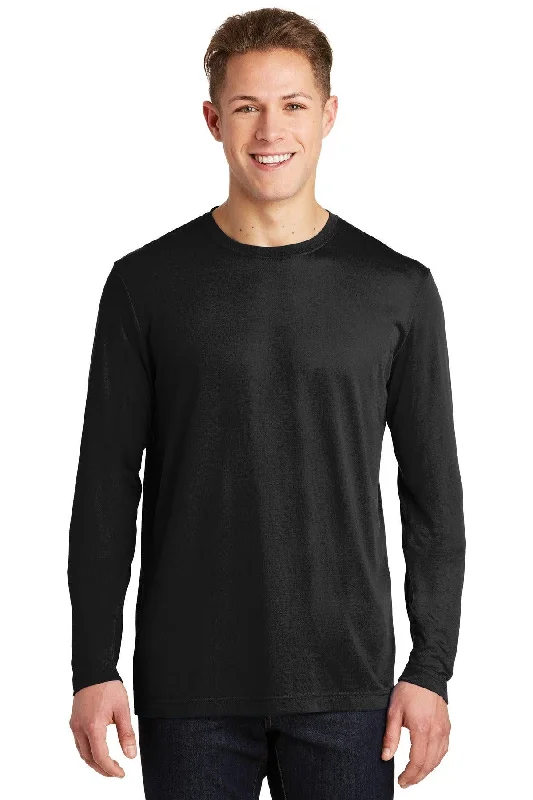 Sport-Tek Long Sleeve PosiCharge Competitor Cotton Touch Tee. ST450LS Silk Blend Satin Velvet