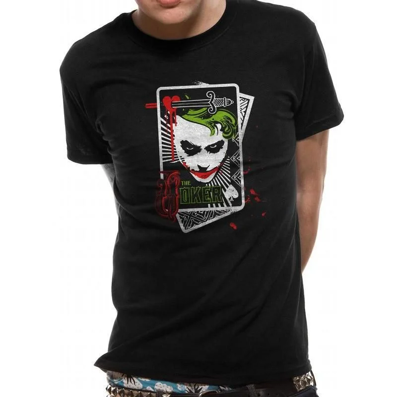 The Dark Knight Joker Card Unisex T-shirt Batman DC Adult Houndstooth Herringbone Solid