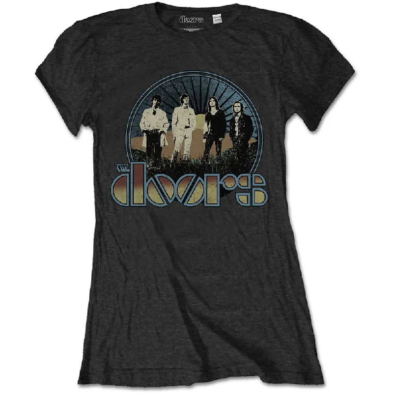 The Doors Ladies T-Shirt: Vintage Field Plaid T-Shirt Polka Dot Checkered