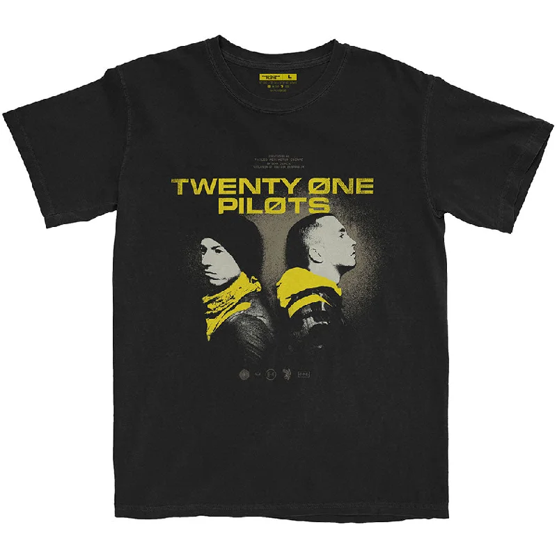 Twenty One Pilots | Official Band T-Shirt | Back To Back Fleece Nylon Spandex