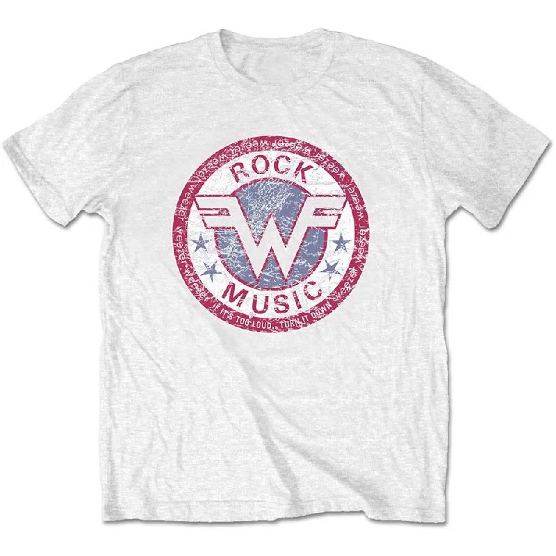 Weezer | Official Band T-Shirt | Rock Music Spandex Blend Rayon Blend Denim Blend