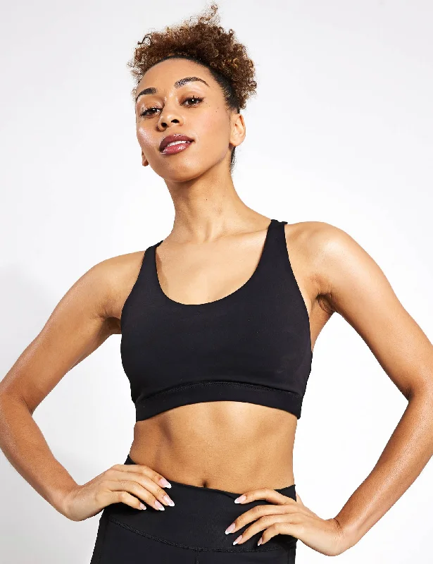 All Me Medium-Support Bra - Black High Support Bra