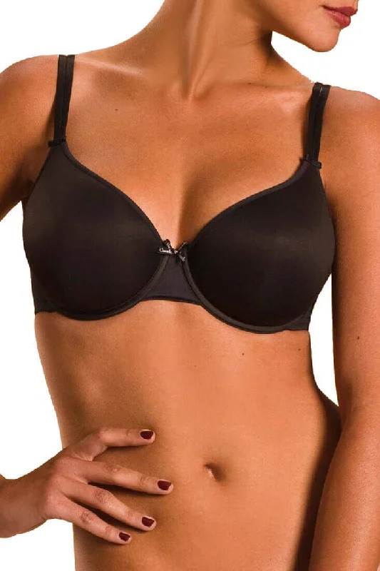 Basic Invisible Bra in Black Padded Push-Up Bra