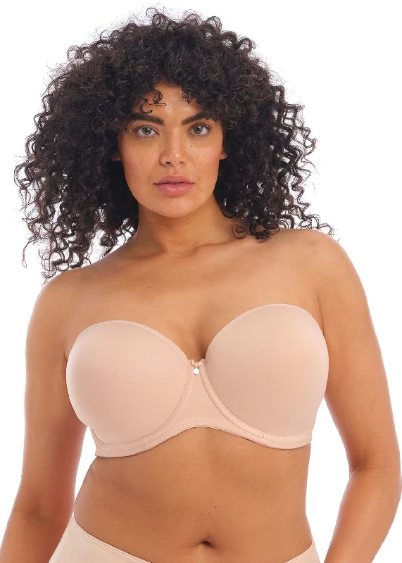 ELOMI EL4300 SMOOTH MOLDED STRAPLESS BRA Seamless Push-Up Bra