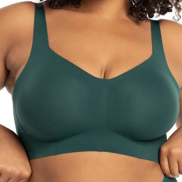 Evelyn & Bobbie Beyond Bra in Monstera Green Cozy Wire-Free Bra