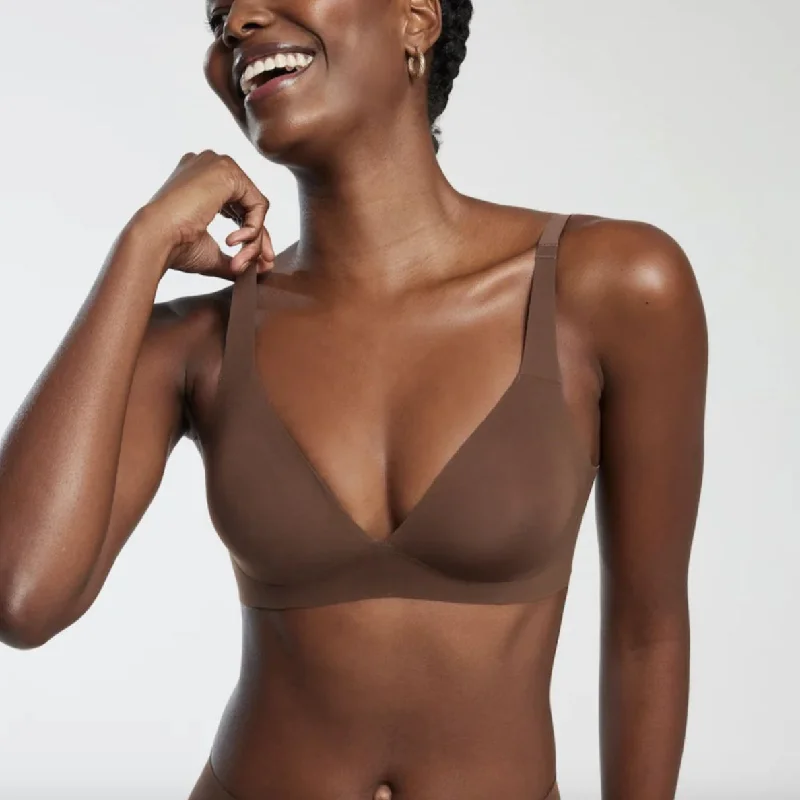 Evelyn & Bobbie Starlette Plunge Bra in Umber Stretchy Wireless Bra