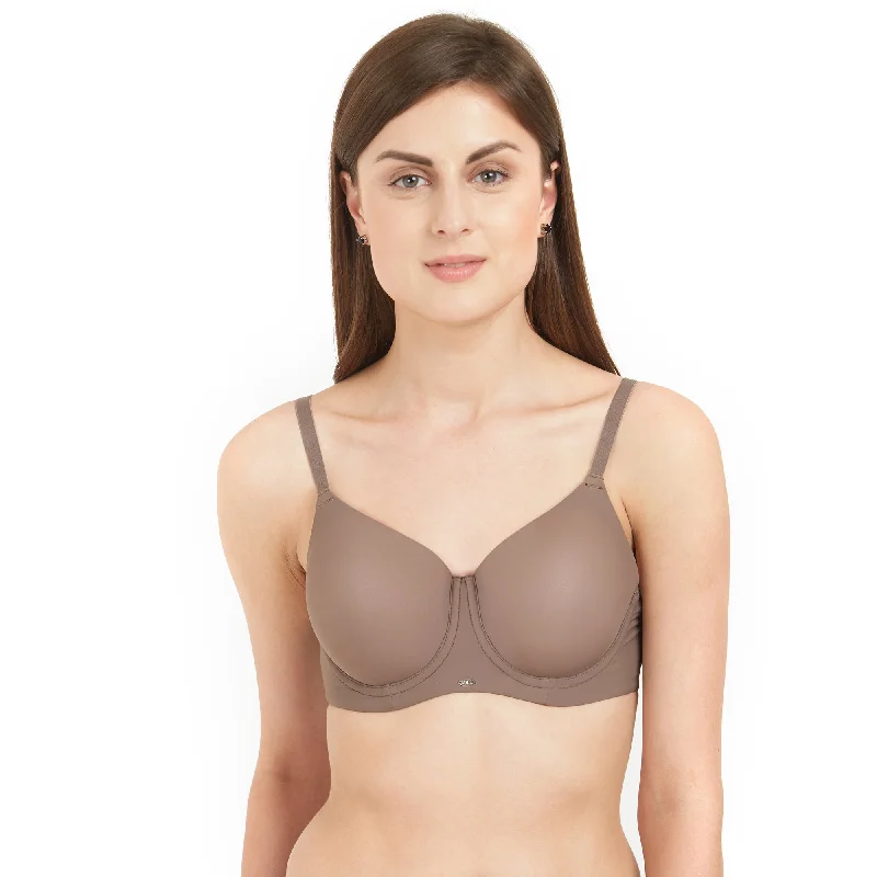 Full/Extreme Coverage Padded Wired Bra-CB-121 Elegant Silk Bra