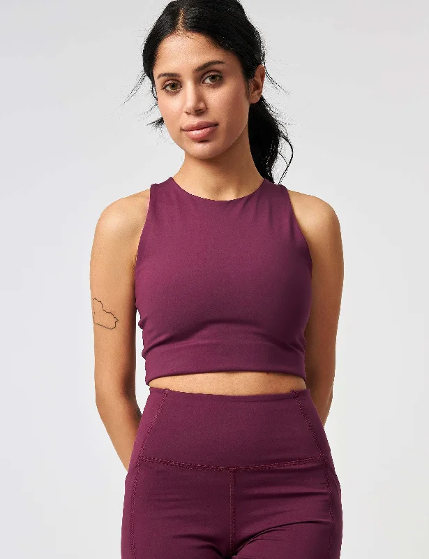 Dylan Bra - Plum Comfortable Active Bra