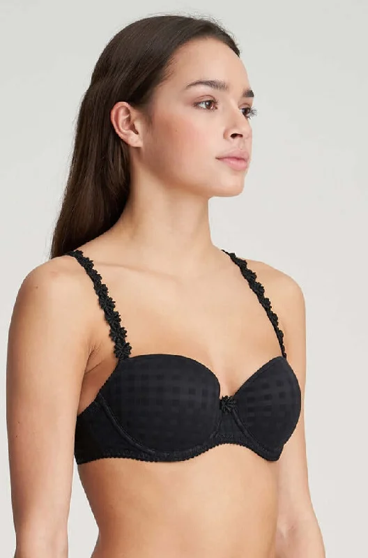 Avero Balcony Bra in Black Lace-Trimmed Bra