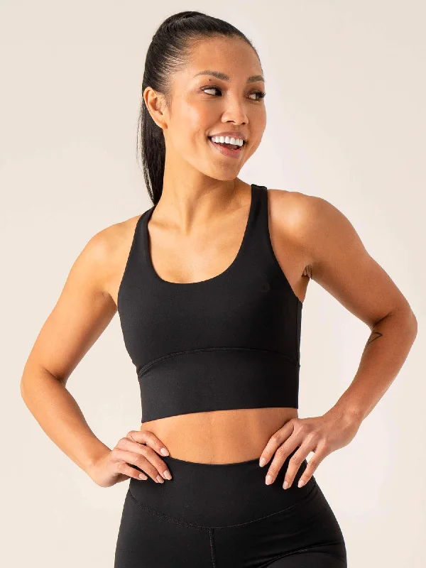 NKD Arch Sports Bra - Black Sexy Mesh Bralette