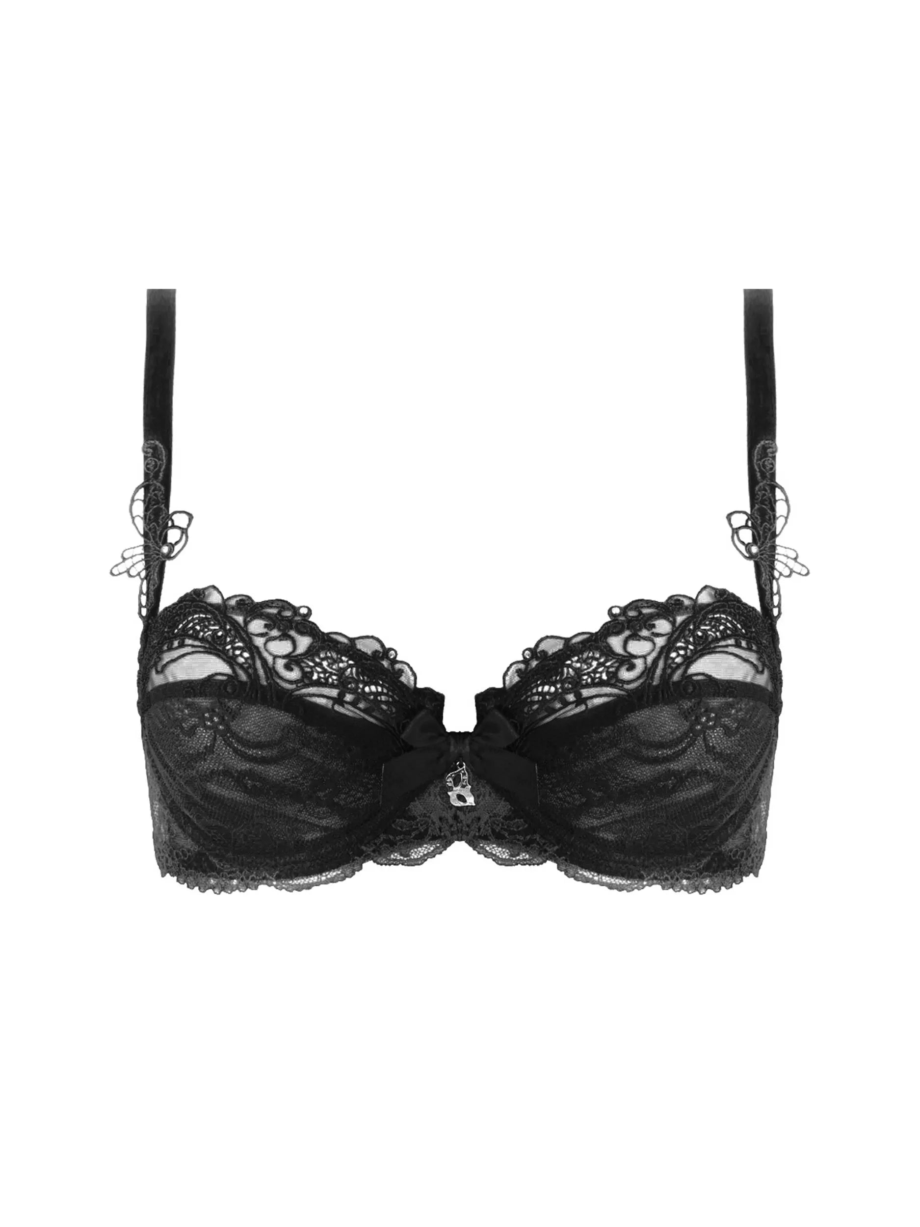 Soir De Venise Demi Cup Bra In Black - Lise Charmel Active Wear Bra