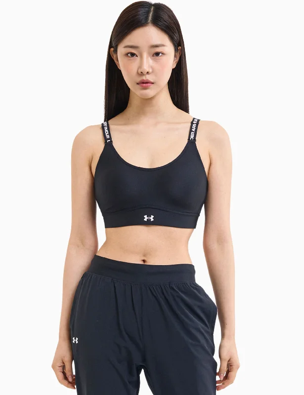 Infinity 2.0 Mid Sports Bra - Black/White Soft Stretch Bra