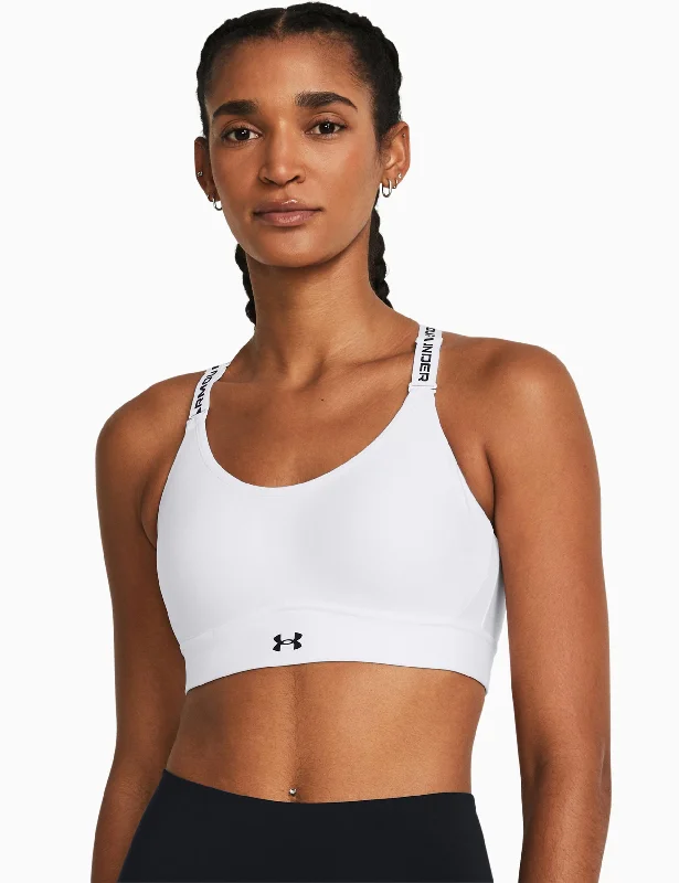 Infinity 2.0 Mid Sports Bra - White/Black Sexy Mesh Bralette