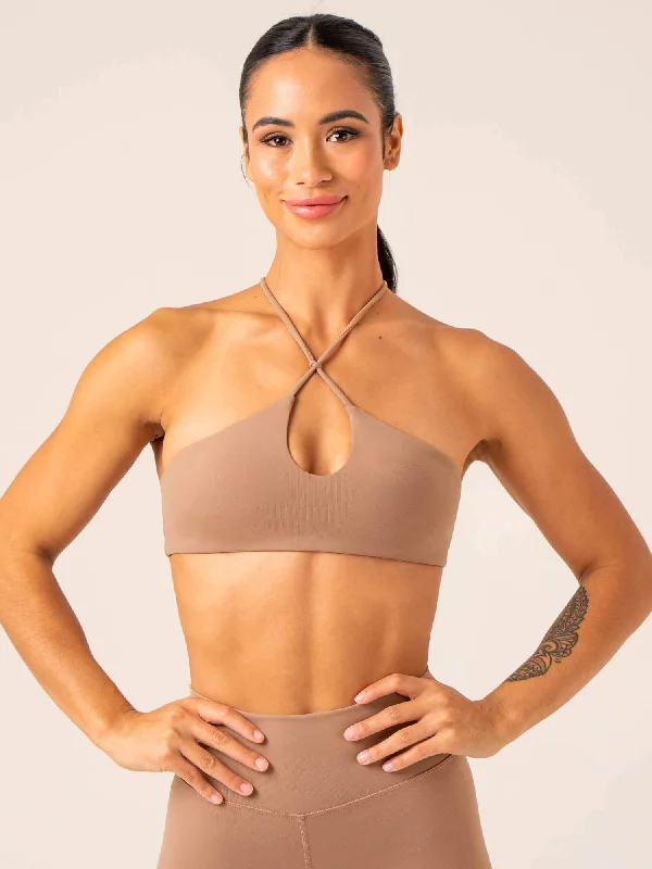 Unstoppable Sports Bra - Mocha Strapless Support Bra