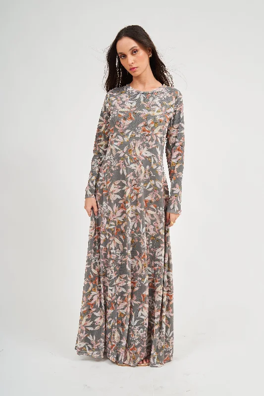 Slant Maxi Dress - Sage Elegant Velvet Maxi Dress