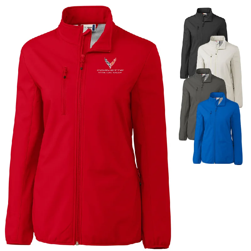 C8 Corvette Custom Trail Eco Stretch Softshell Ladies' Jacket Jacket Blazer Coat