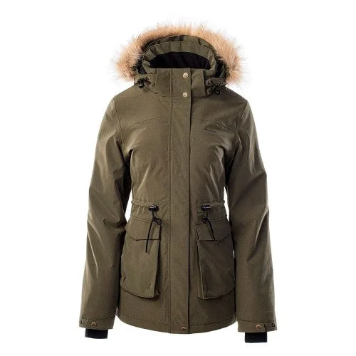 Iguana Womens/Ladies Nermin Winter Jacket Zippered Jacket Buttoned Jacket Snapped Jacket