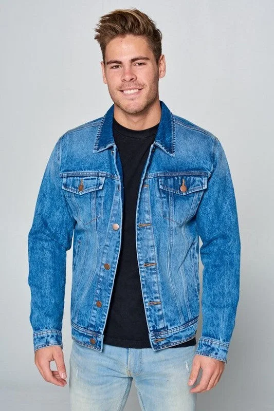 Men's Denim Jacket Jersey Jacket Tulle Jacket Batik Jacket