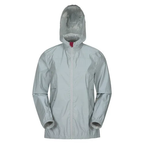 Mountain Warehouse Womens/Ladies Dashing Reflective Jacket Zippered Jacket Buttoned Jacket Snapped Jacket