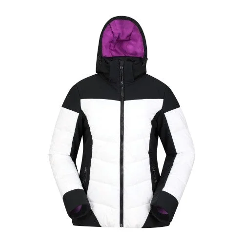 Mountain Warehouse Womens/Ladies Resort RECCO Padded Ski Jacket Hoodie Zip-Up Jacket Button-Up Jacket