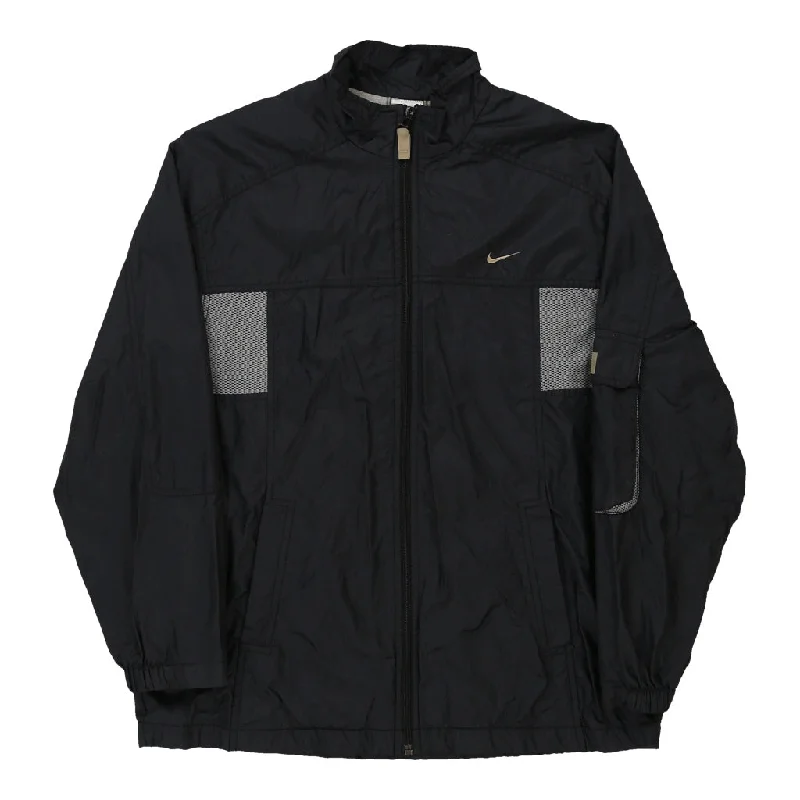 Nike Jacket - XL Black Nylon Blend Bomber Jacket Anorak Windbreaker