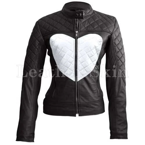 Women Love Leather Jacket Hooded Jacket Caped Jacket Shawl Collar Jacket