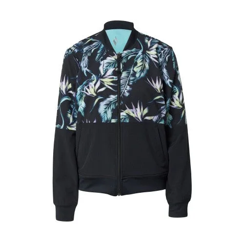 Skechers Womens/Ladies Palm Leaf Reversible Bomber Jacket Rayon Jacket Velvet Jacket Corduroy Jacket