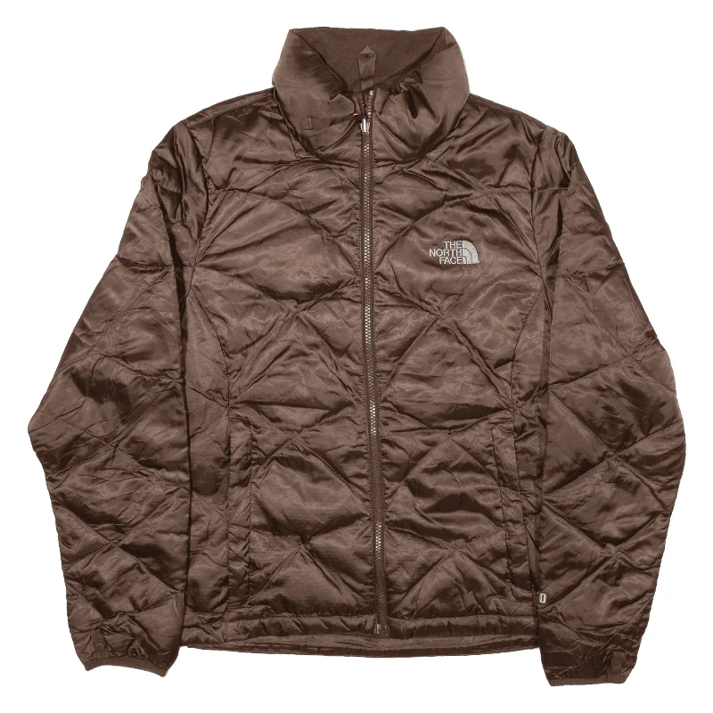 THE NORTH FACE 550 Insulated Puffer Jacket Brown Nylon Womens S Chenille Jacket Brocade Jacket Lace Jacket