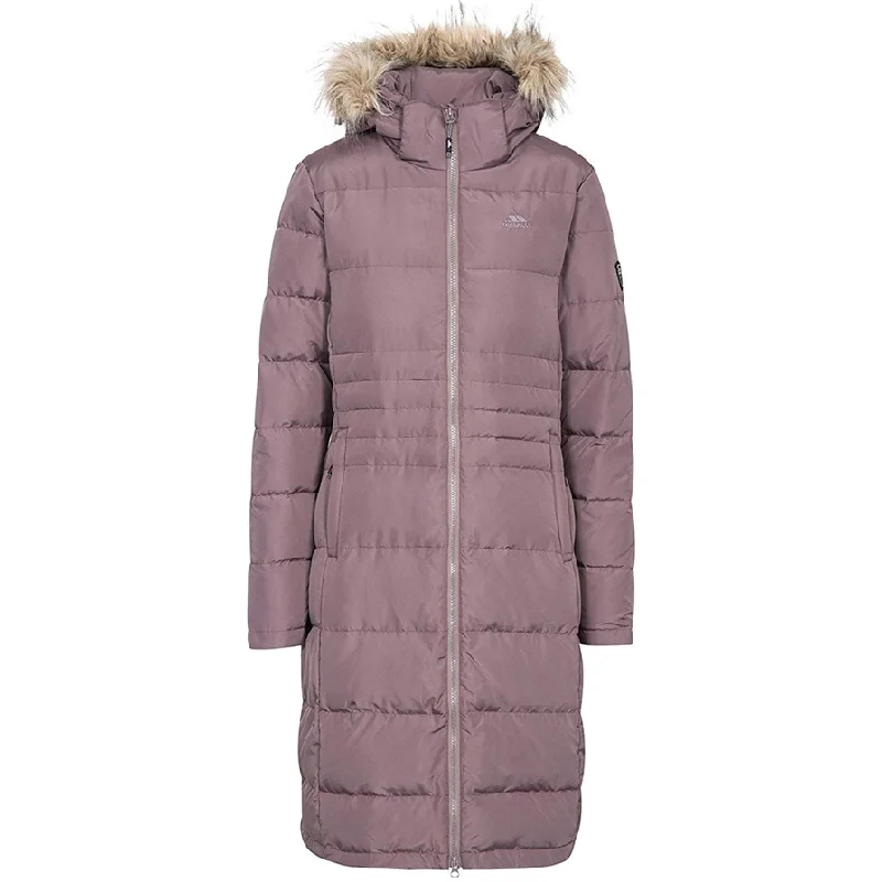 Trespass Phyllis Ladies Long Length Down Jacket Fleece Jacket Down Jacket Parka