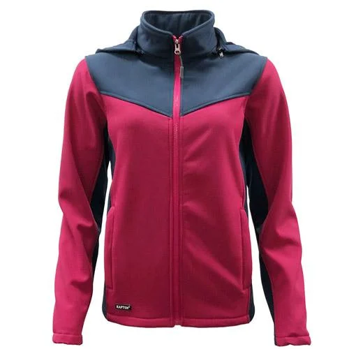 Womens Windproof Softshell Jacket HY17263 Notch Collar Jacket Peter Pan Collar Jacket Cowl Neck Jacket